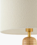 Elansi 23" Table Lamp, Natural Beige