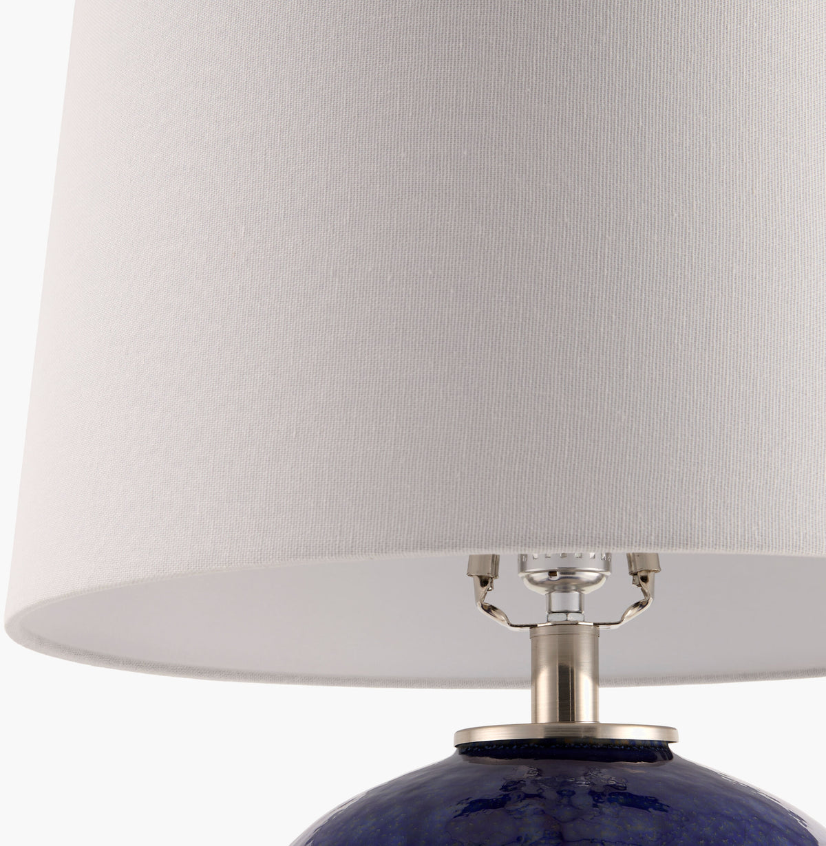 Elvian 25" Glass Table Lamp, Glazed Dark Blue