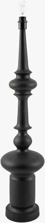 Elwen 69" Resin Floor Lamp, Painted Black