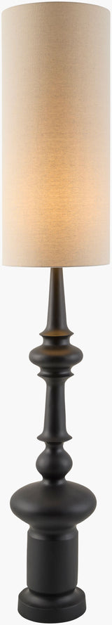 Elwen 69" Resin Floor Lamp, Painted Black