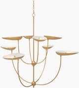 Elowra Iron Chandelier, Painted Gold