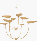 Elowra Iron Chandelier, Painted Gold