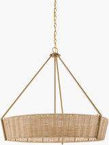 Elyon Iron Chandelier, Bronze Metallic Gold, Natural Brown
