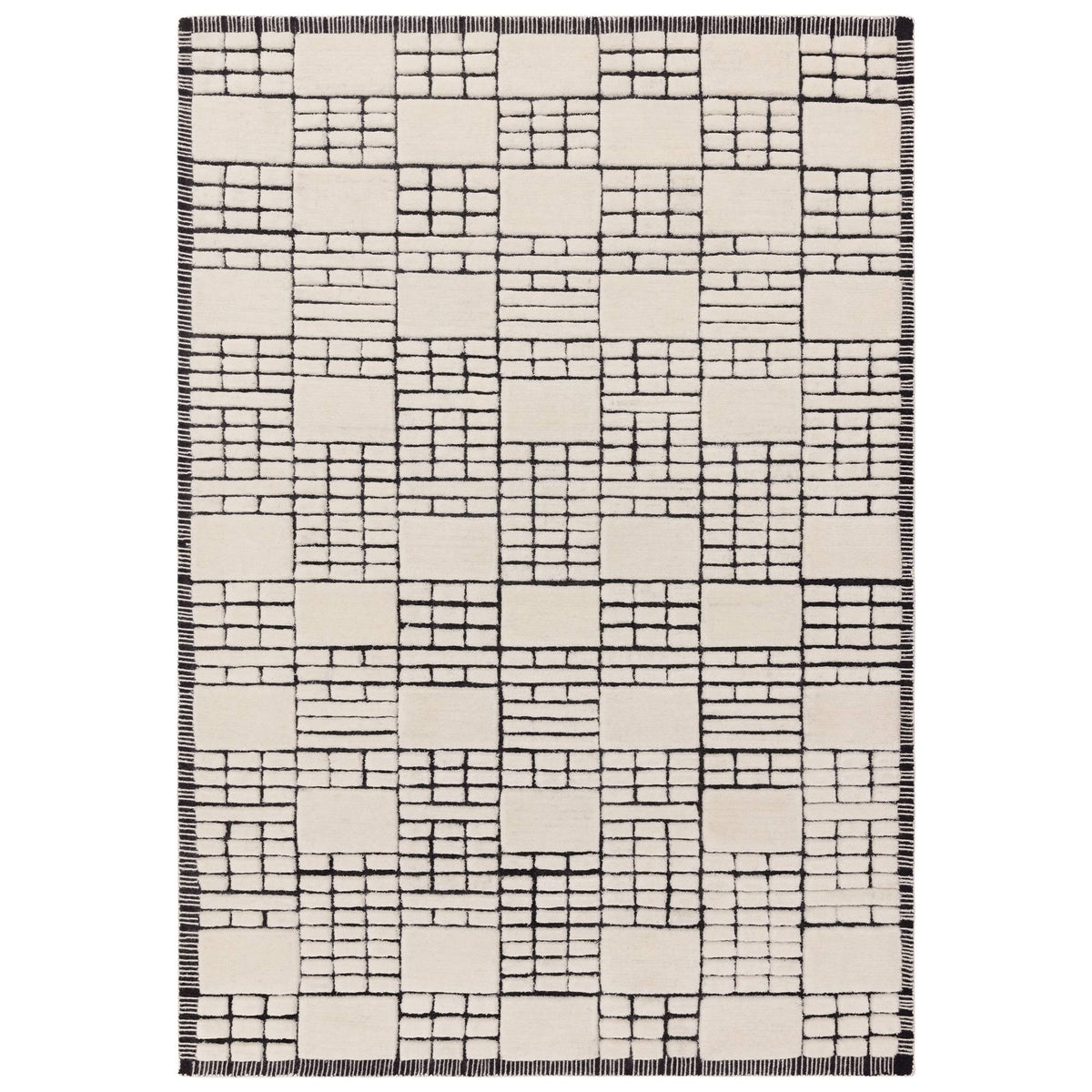 Empire Rug - Cream/Black