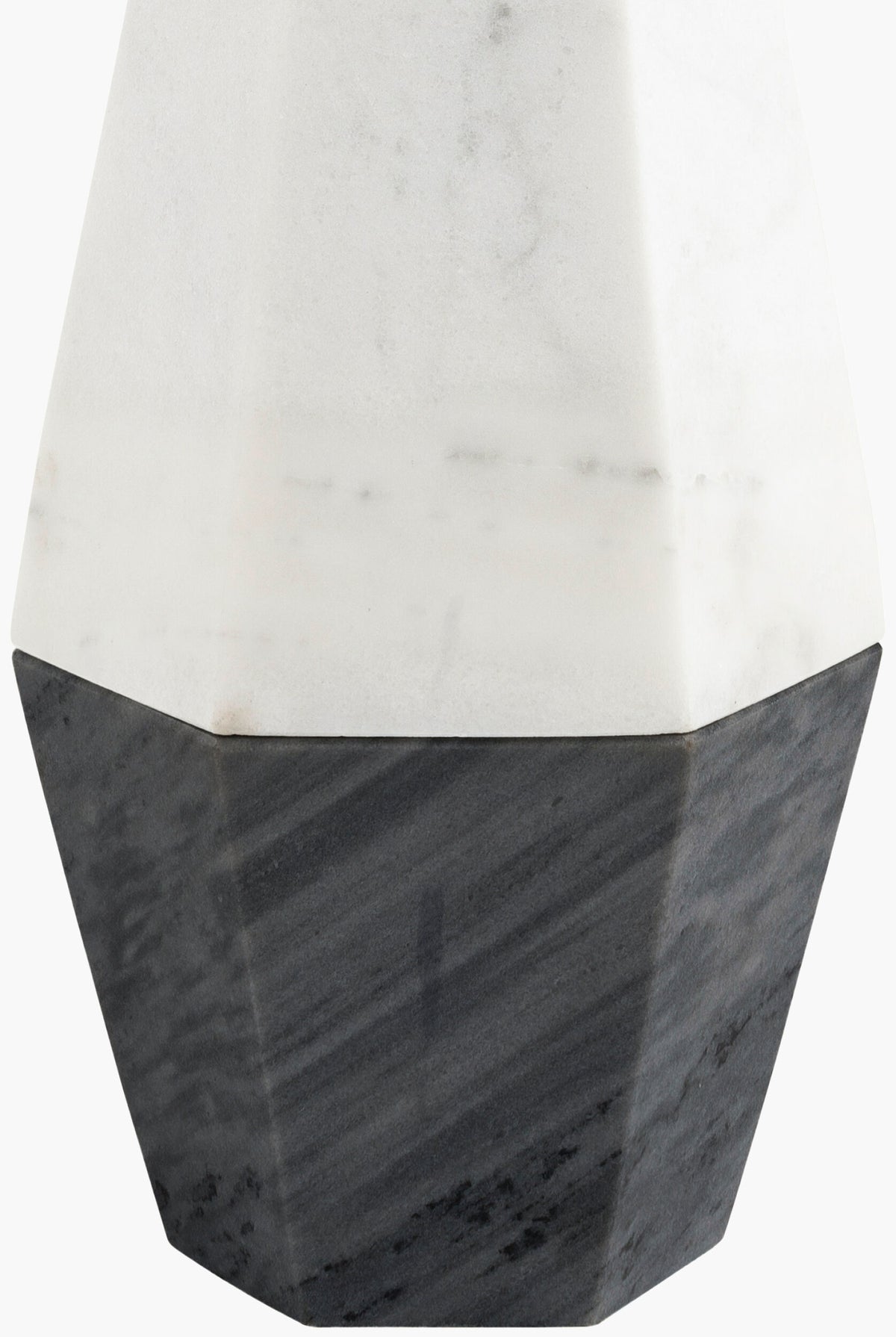 Enliven 26" Marble Table Lamp, Natural White, Natural Gray
