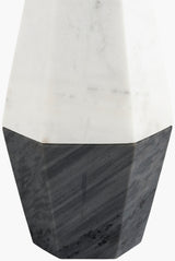 Enliven 26" Marble Table Lamp, Natural White, Natural Gray
