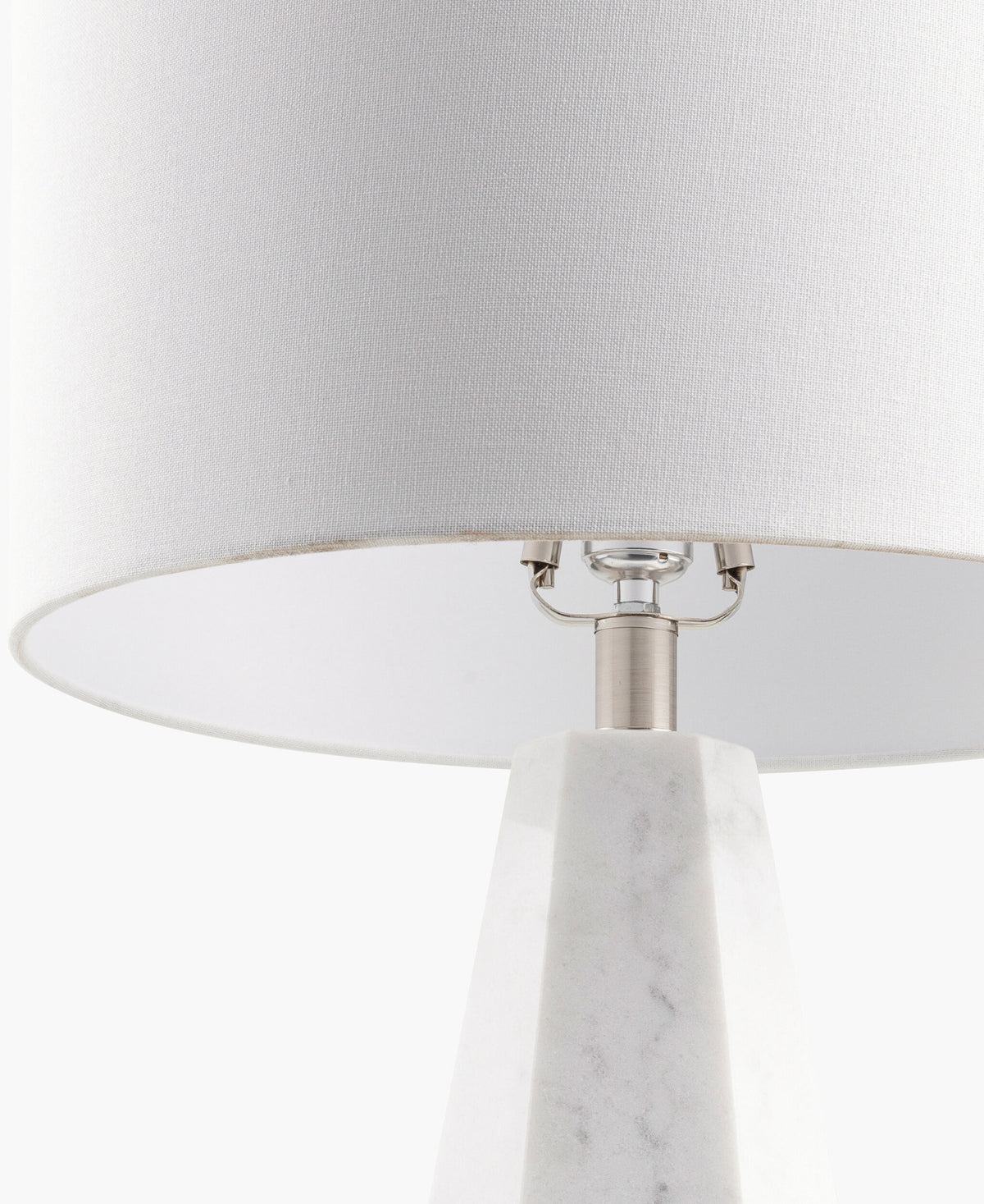 Enliven 26" Marble Table Lamp, Natural White, Natural Gray