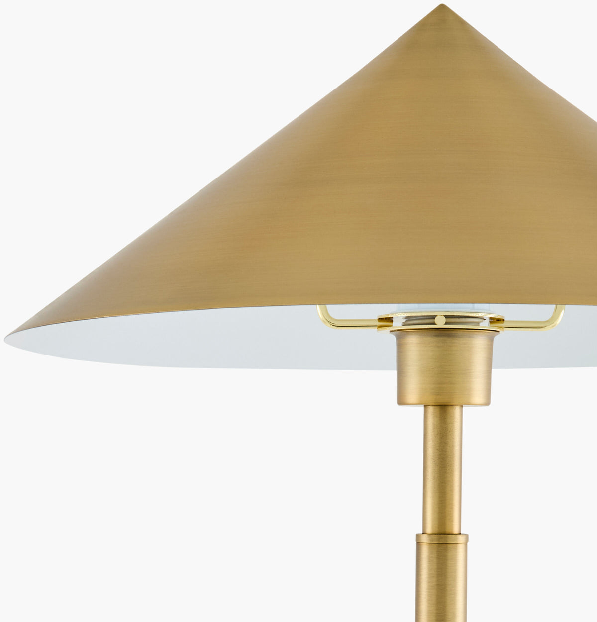 Enzoria 65" Iron Floor Lamp, Electroplated Metallic Brass (ENZR-002)