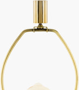 Ellerman 34" Glass Table Lamp, Antiqued Gold