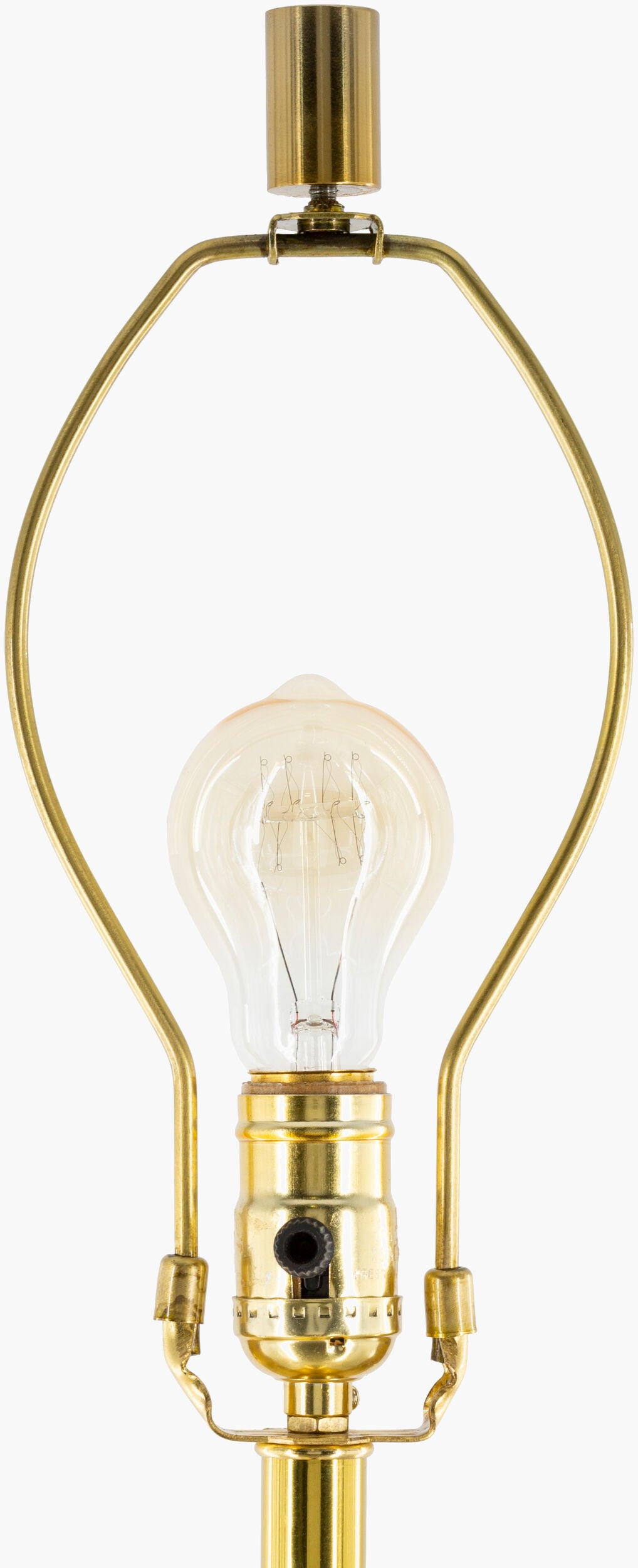 Ellerman 34" Glass Table Lamp, Antiqued Gold