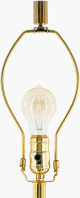 Ellerman 34" Glass Table Lamp, Antiqued Gold
