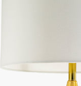 Ellerman 34" Glass Table Lamp, Antiqued Gold