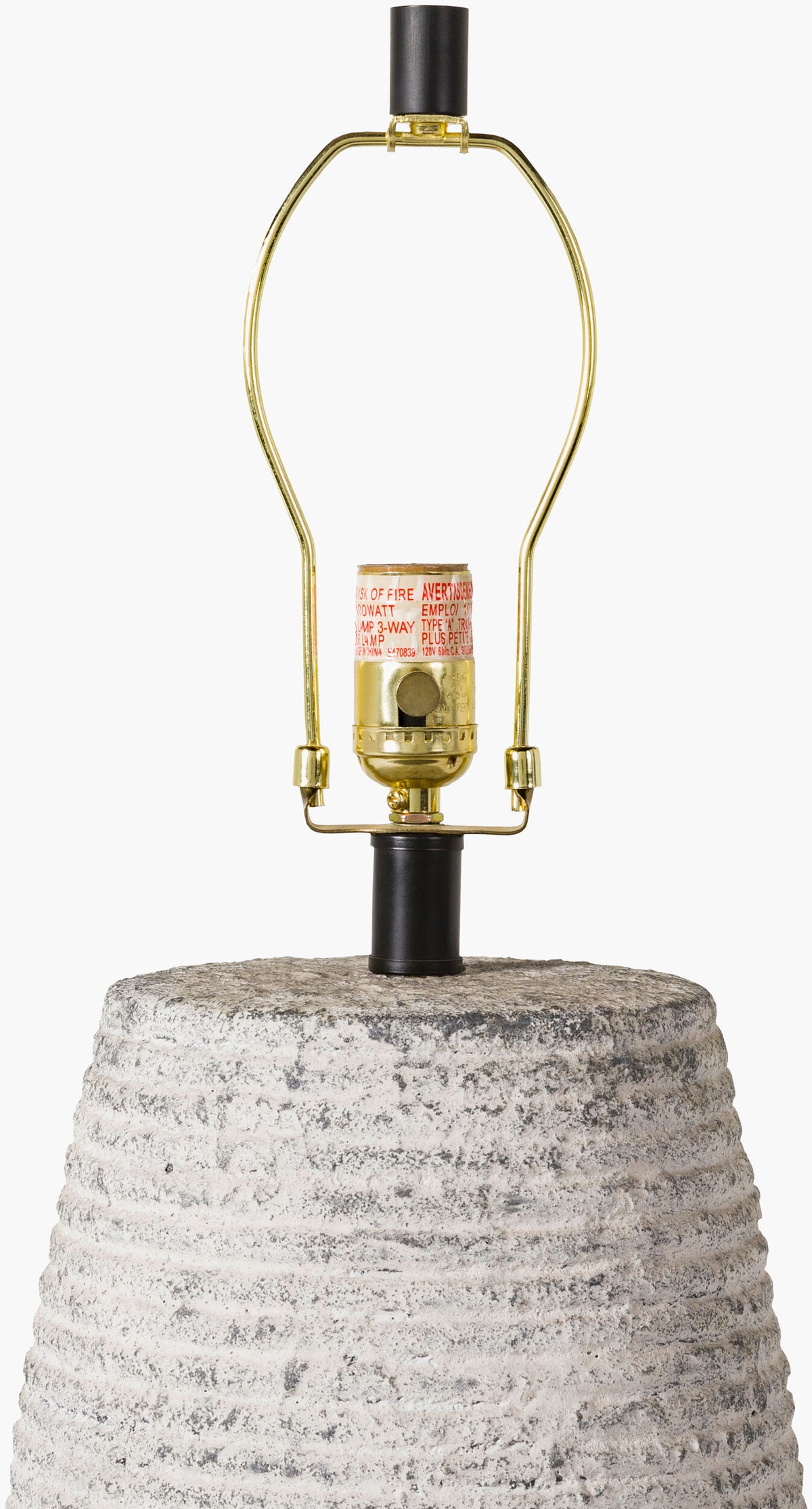 Emerson 22" Ceramic Table Lamp, Antiqued Gray