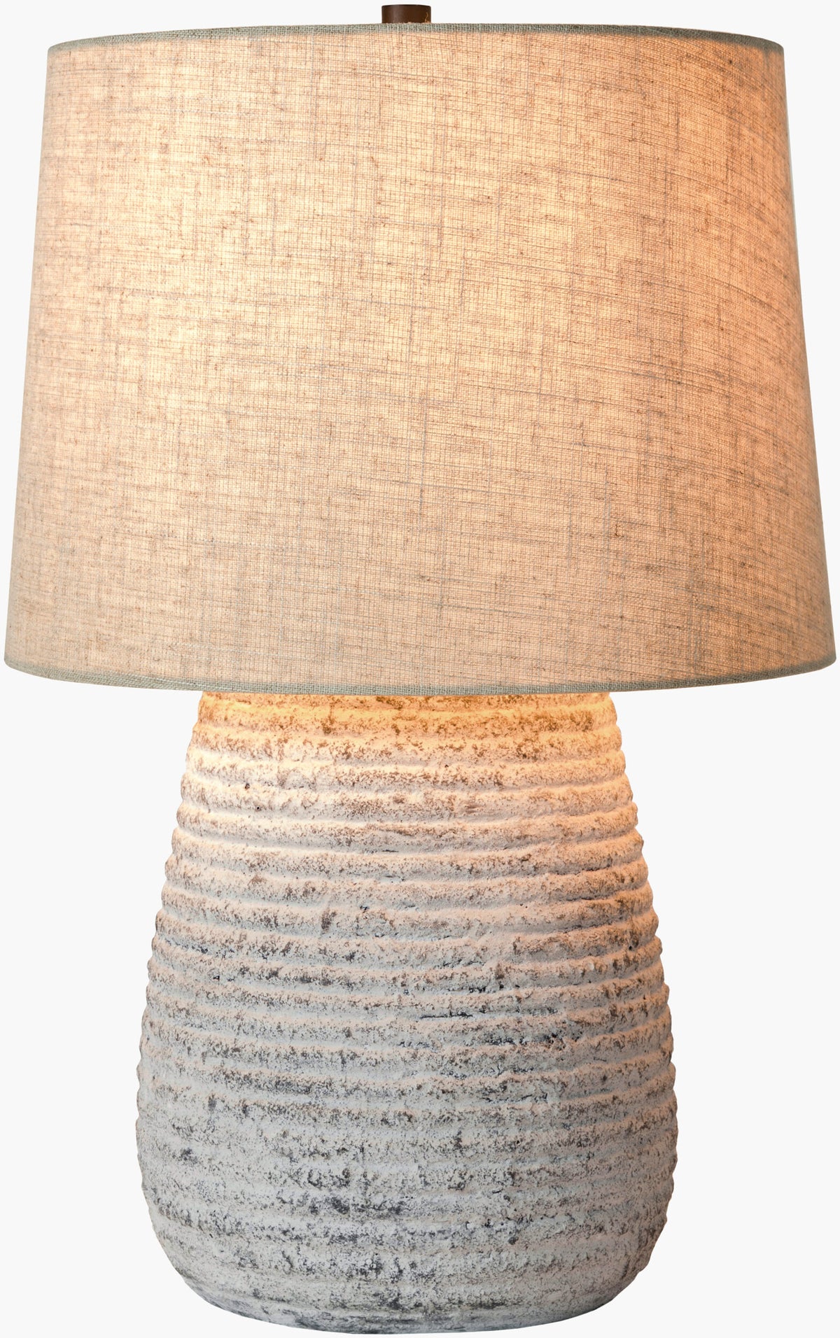 Emerson 22" Ceramic Table Lamp, Antiqued Gray