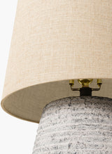 Emerson 22" Ceramic Table Lamp, Antiqued Gray