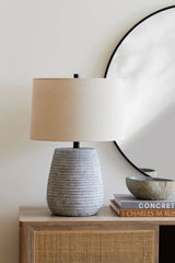 Emerson 22" Ceramic Table Lamp, Antiqued Gray