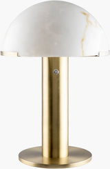 Etoile 23" Iron Table Lamp, Plated Metallic Brass