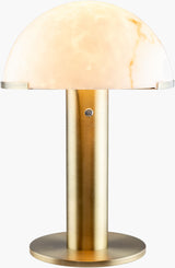 Etoile 23" Iron Table Lamp, Plated Metallic Brass
