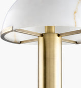 Etoile 23" Iron Table Lamp, Plated Metallic Brass