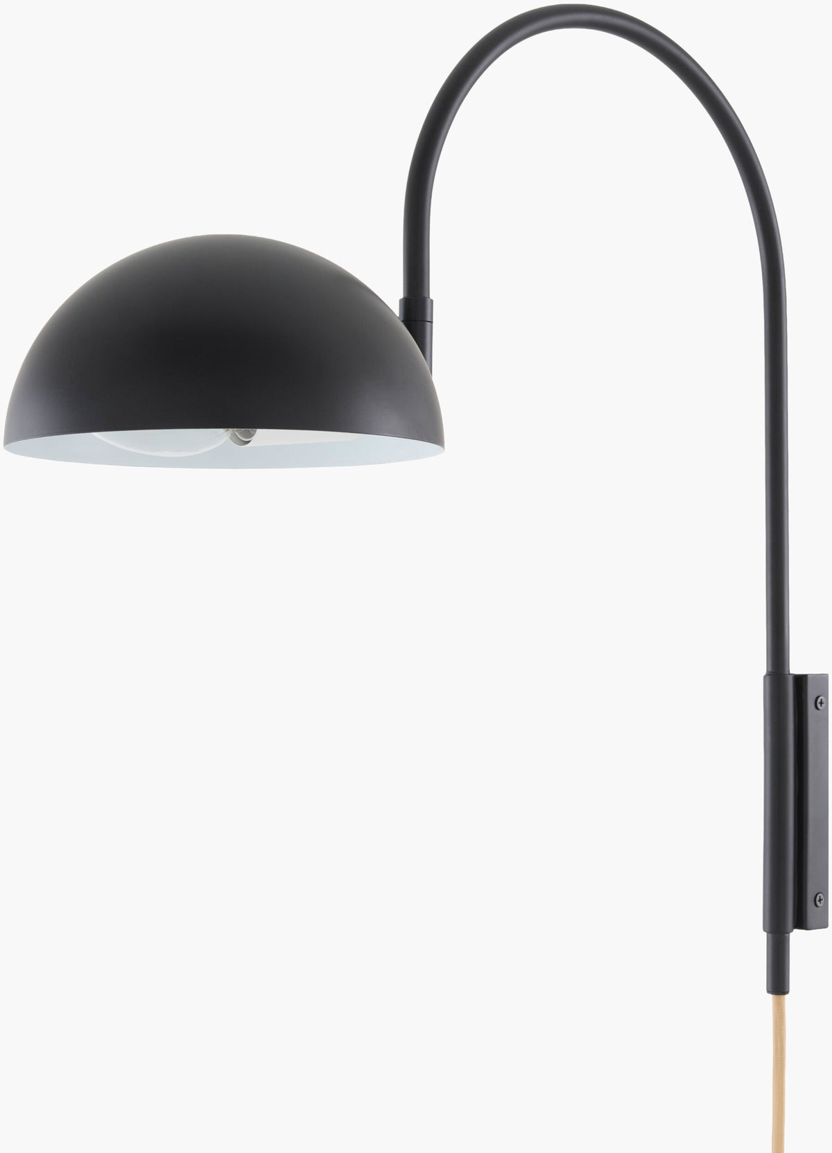 Ettore 19" Iron Wall Sconce, Painted Black