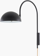 Ettore 19" Iron Wall Sconce, Painted Black
