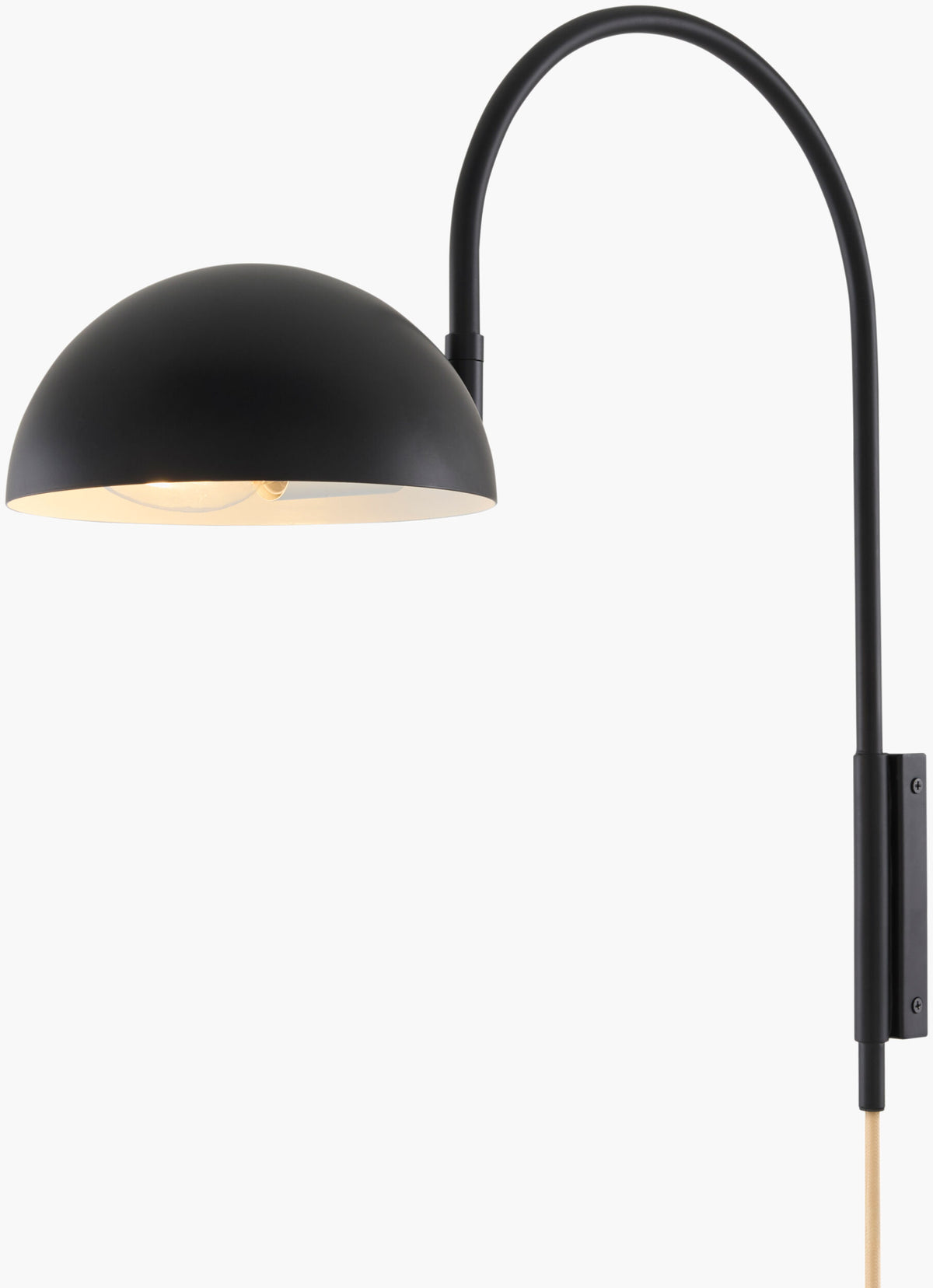 Ettore 19" Iron Wall Sconce, Painted Black