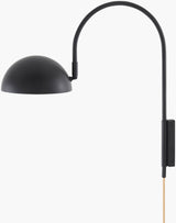 Ettore 19" Iron Wall Sconce, Painted Black