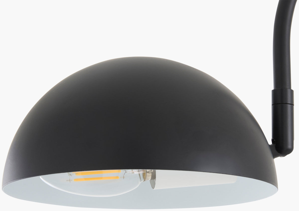 Ettore 19" Iron Wall Sconce, Painted Black