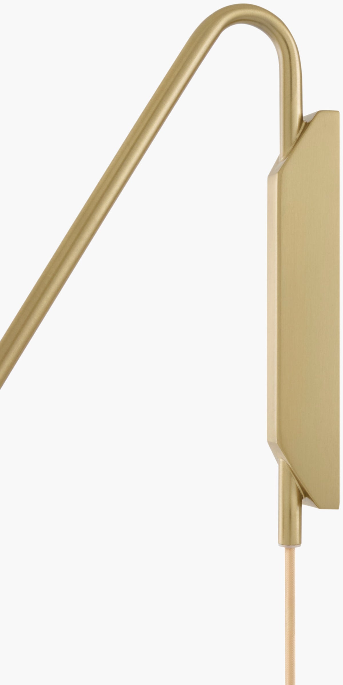 Ettore 22" Iron Wall Sconce, Electroplated Metallic Brass