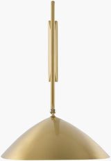 Ettore 22" Iron Wall Sconce, Electroplated Metallic Brass