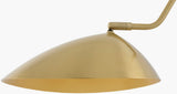 Ettore 22" Iron Wall Sconce, Electroplated Metallic Brass