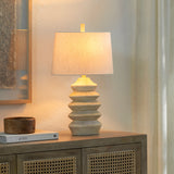 Arrietty 26" Resin Table Lamp, Painted Cream