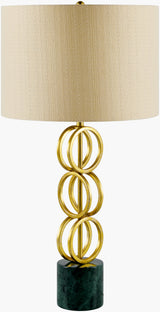 Evans 31" Iron Table Lamp, Painted Gold (EVN-105)