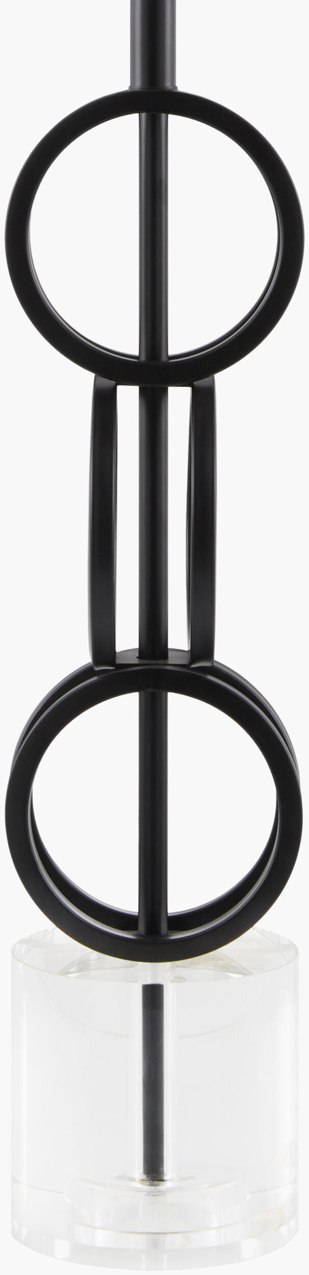 Evans 31" Iron Table Lamp, Painted Black