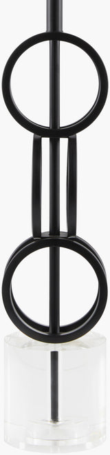 Evans 31" Iron Table Lamp, Painted Black