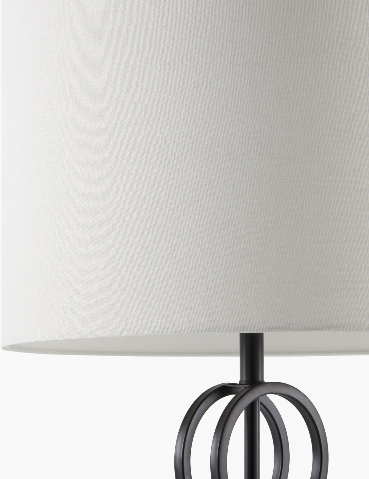 Evans 31" Iron Table Lamp, Painted Black