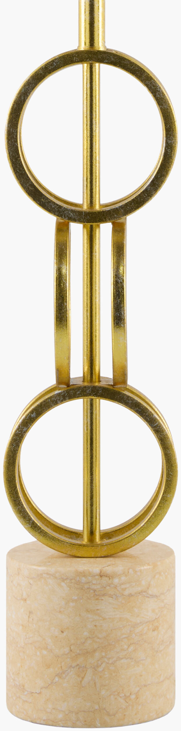 Evans 31" Iron Table Lamp, Painted Gold
