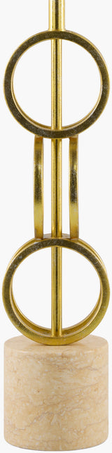 Evans 31" Iron Table Lamp, Painted Gold