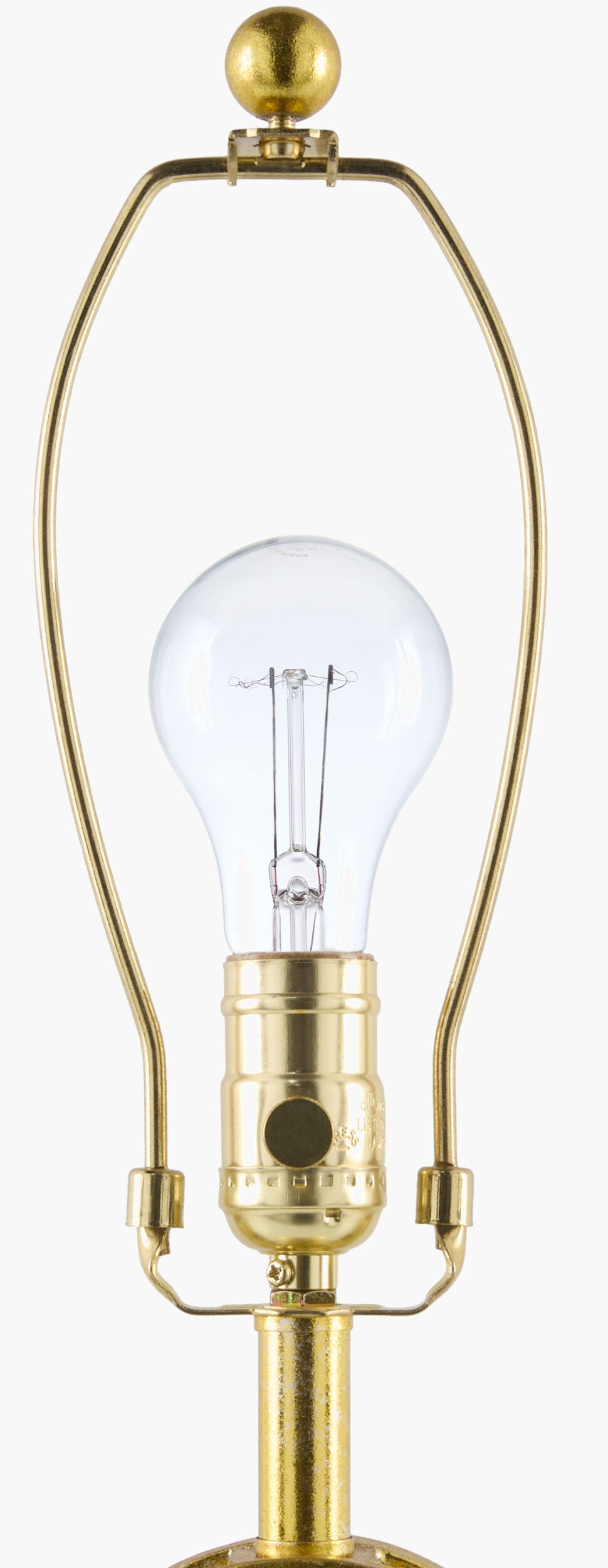 Evans 31" Iron Table Lamp, Painted Gold