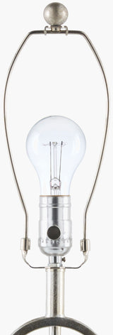 Evans 31" Iron Table Lamp, Painted Silver Gray