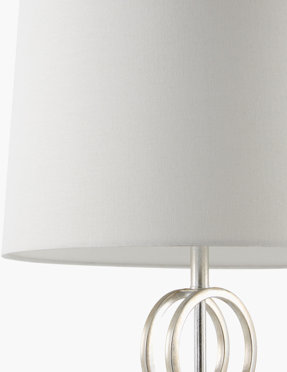 Evans 31" Iron Table Lamp, Painted Silver Gray