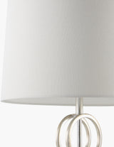 Evans 31" Iron Table Lamp, Painted Silver Gray