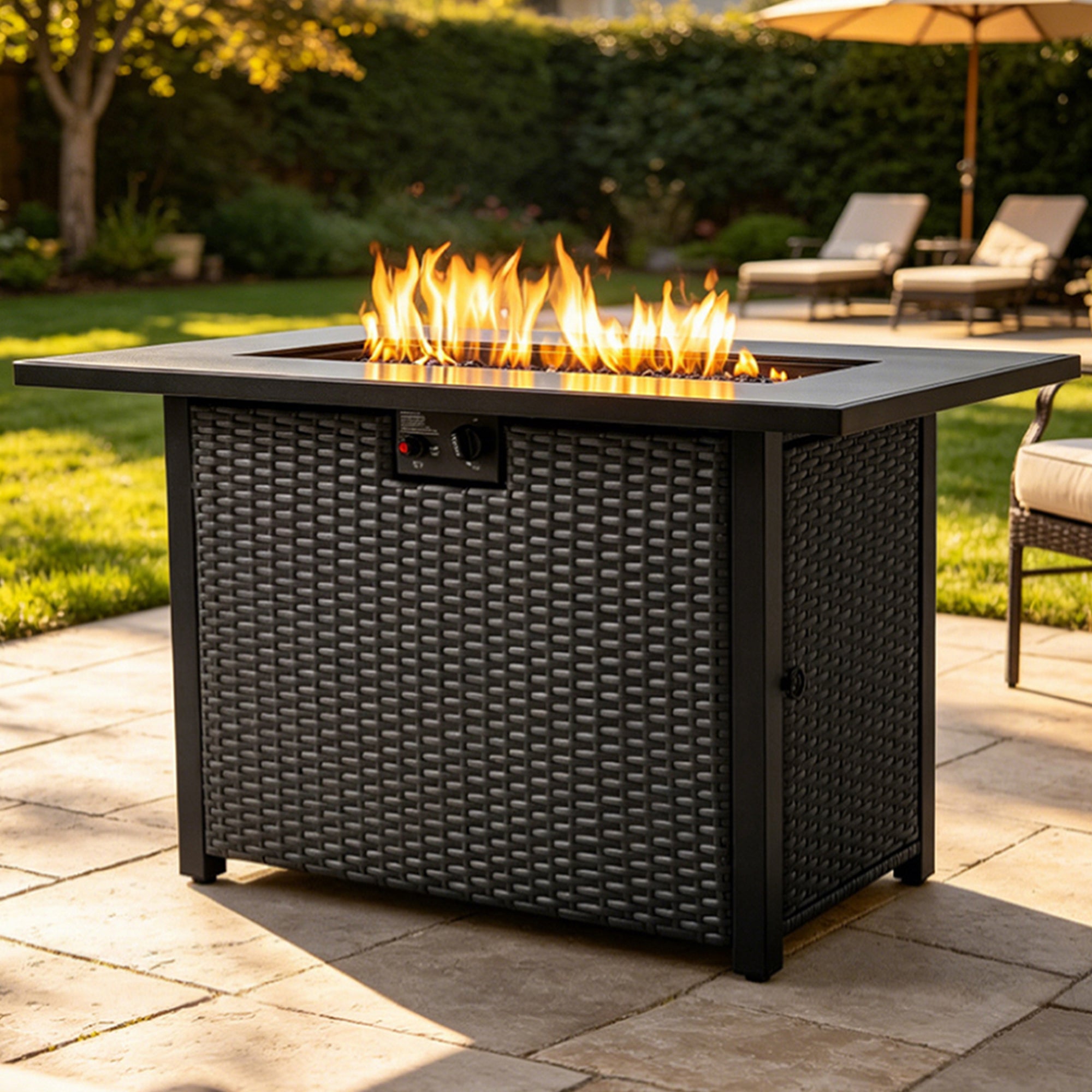 44 Inch 50000 BTU Propane Fire Pit Table