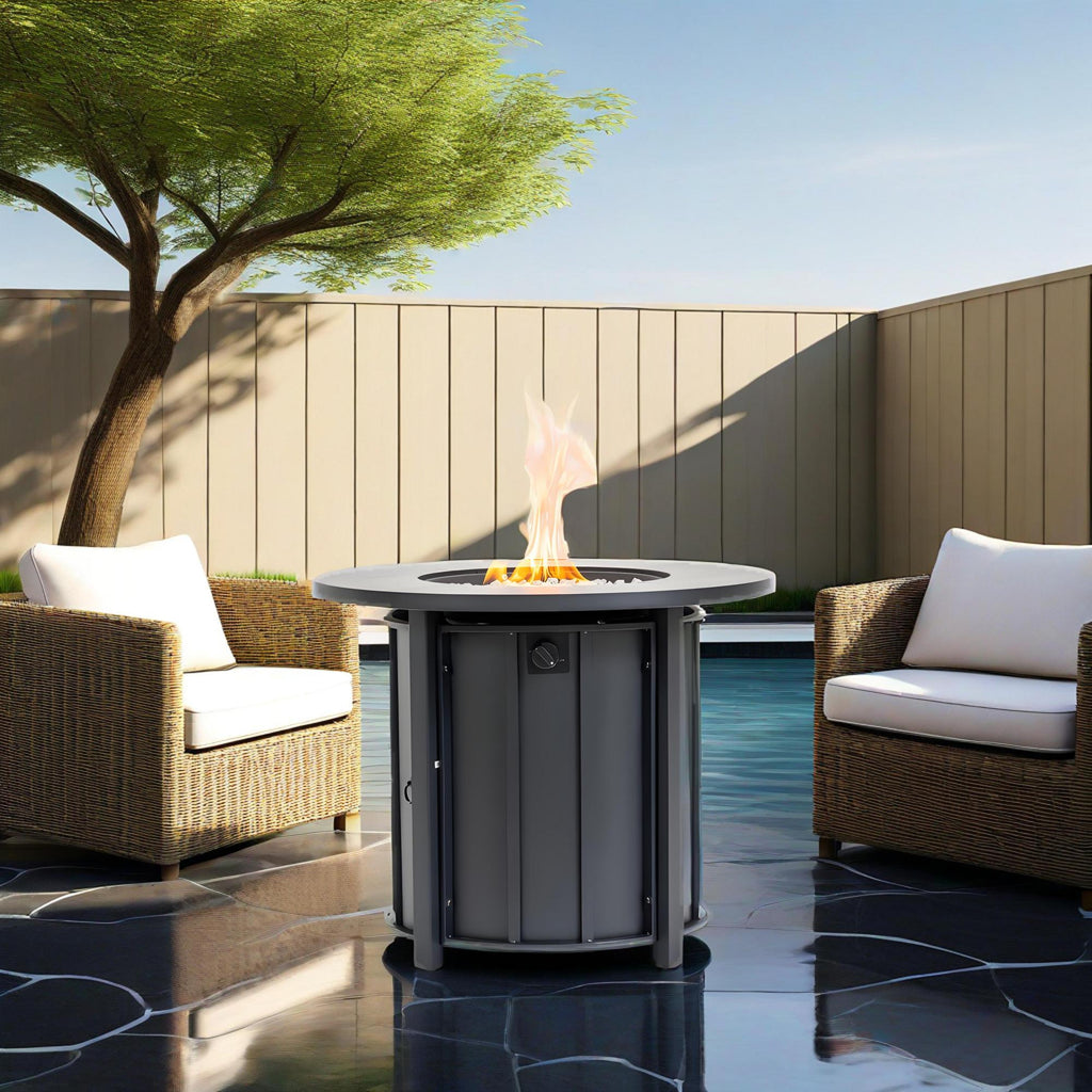 30" Propane Gas Fire Pit Table