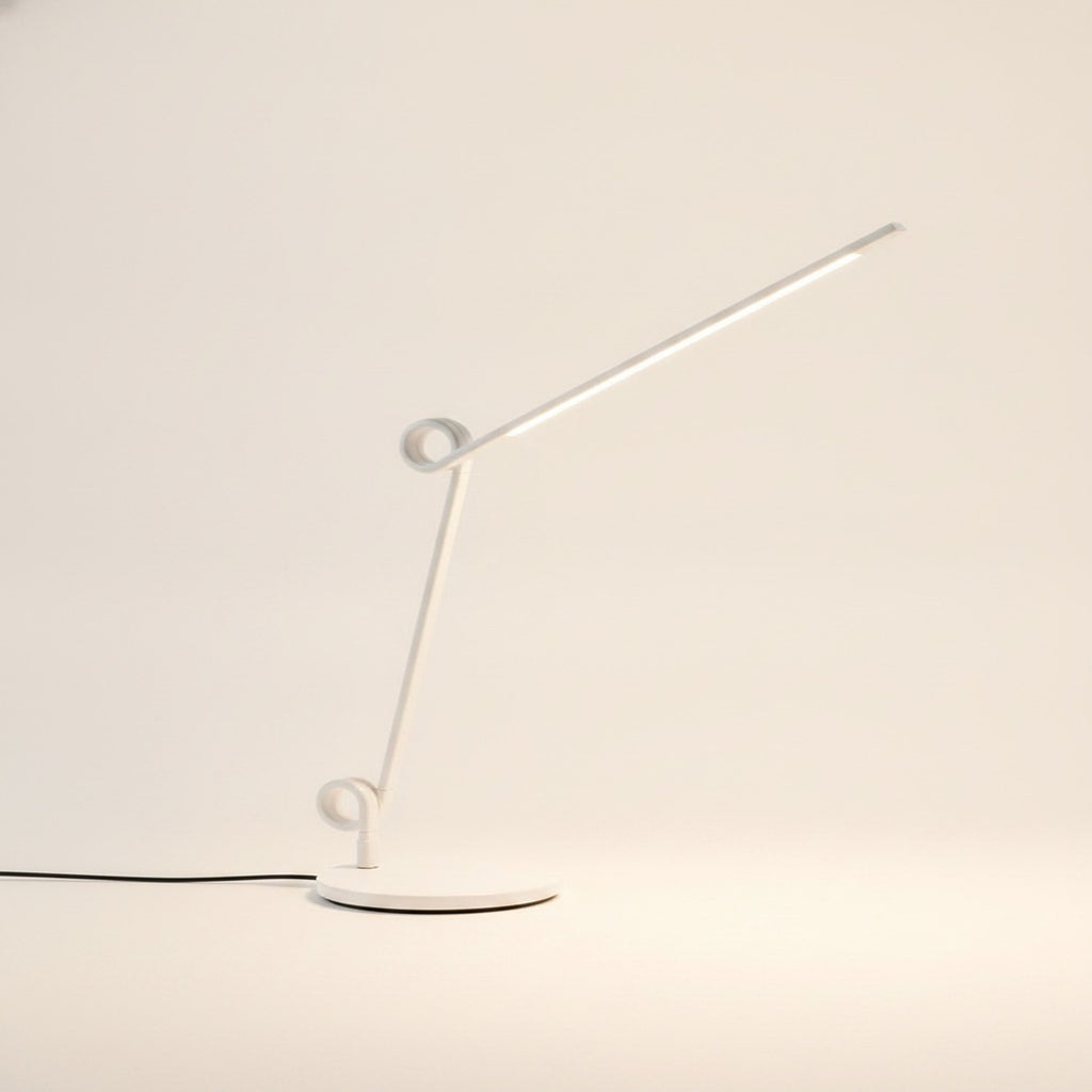 35" White Metal Novelty Desk Table Lamp - hero