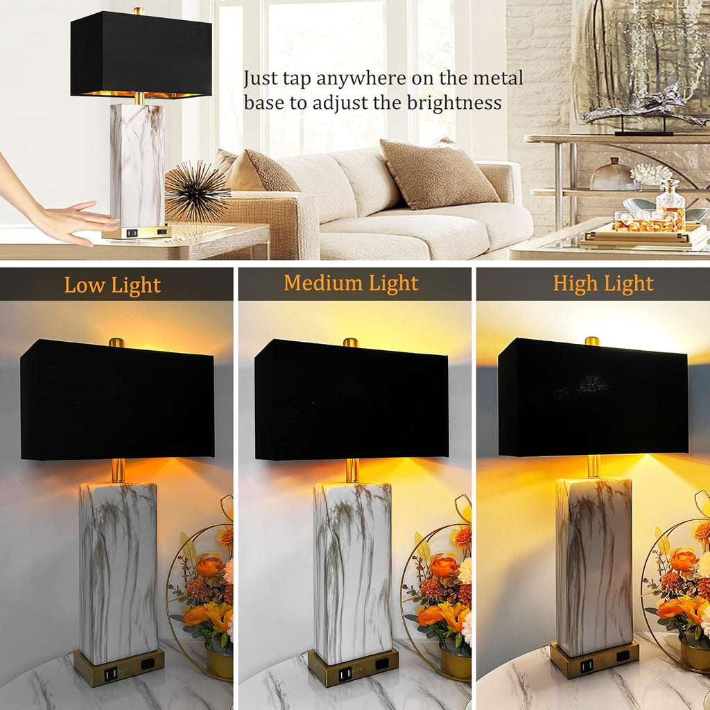 Touch Control Table Lamps Set of 2