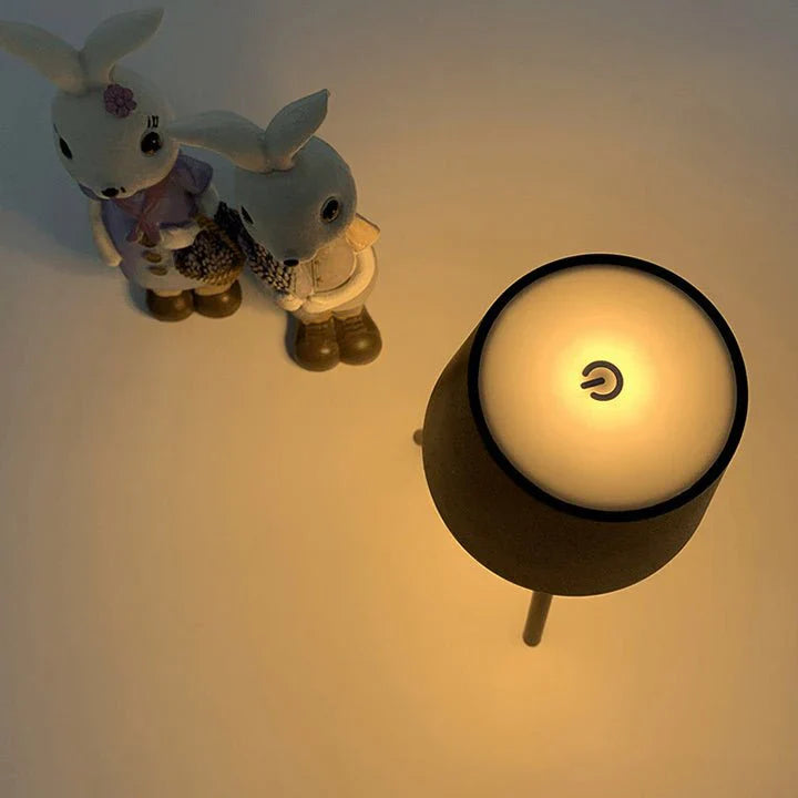 Table Lamp on Stand with Rechargeable Battery