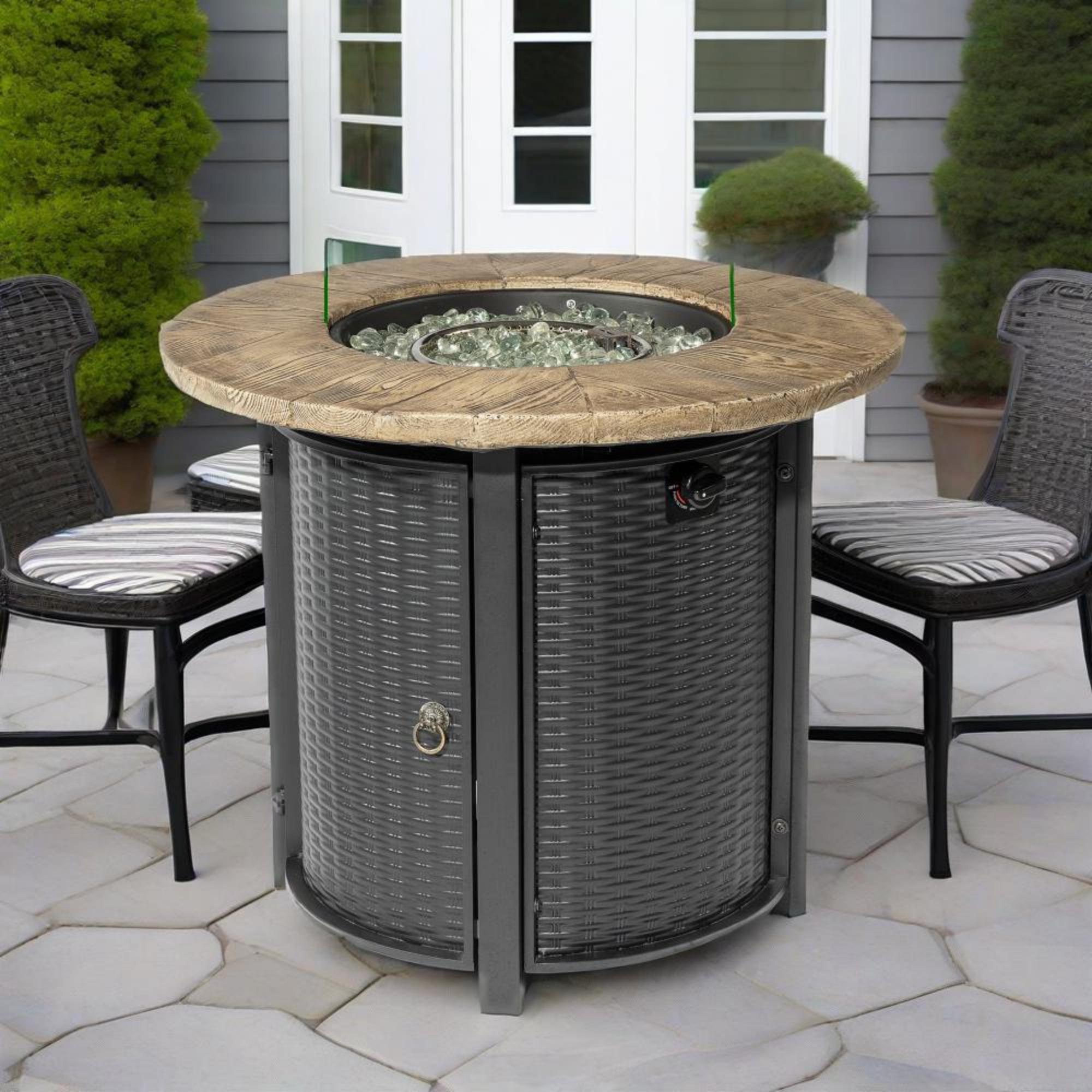 30" Propane Gas Fire Pit Table