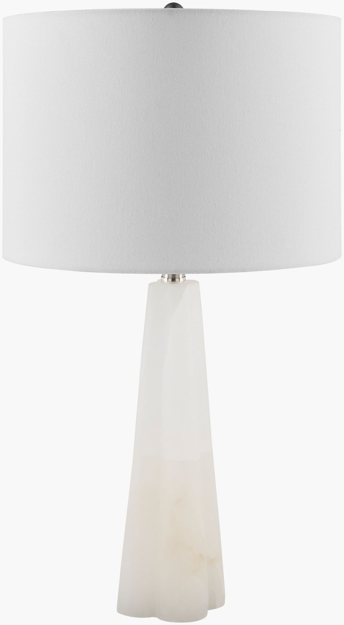 Falaise 26" Alabaster Table Lamp, Burnished Cream