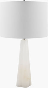 Falaise 26" Alabaster Table Lamp, Burnished Cream